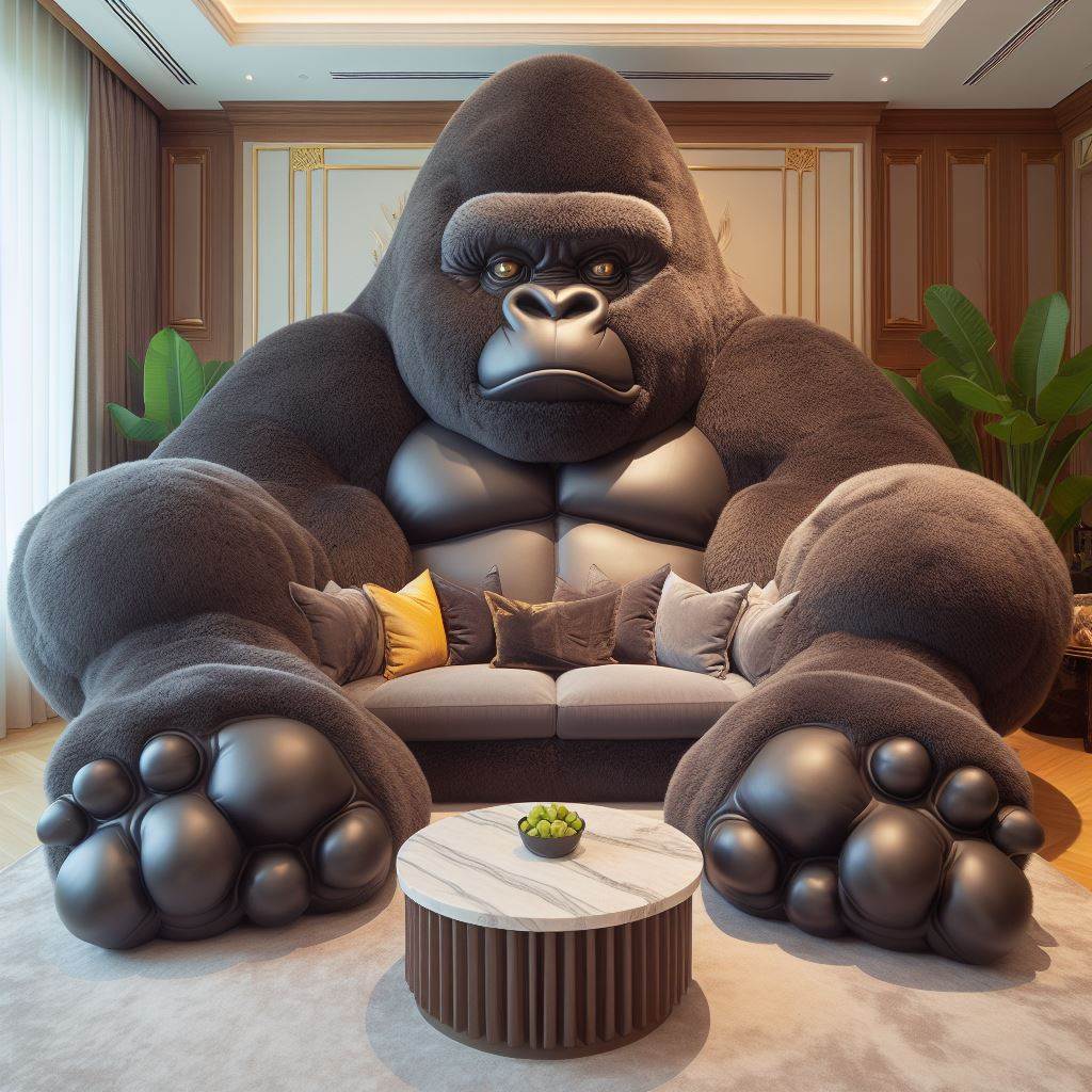 Unleash Your Wild Side with These Gorilla Sofa Designs