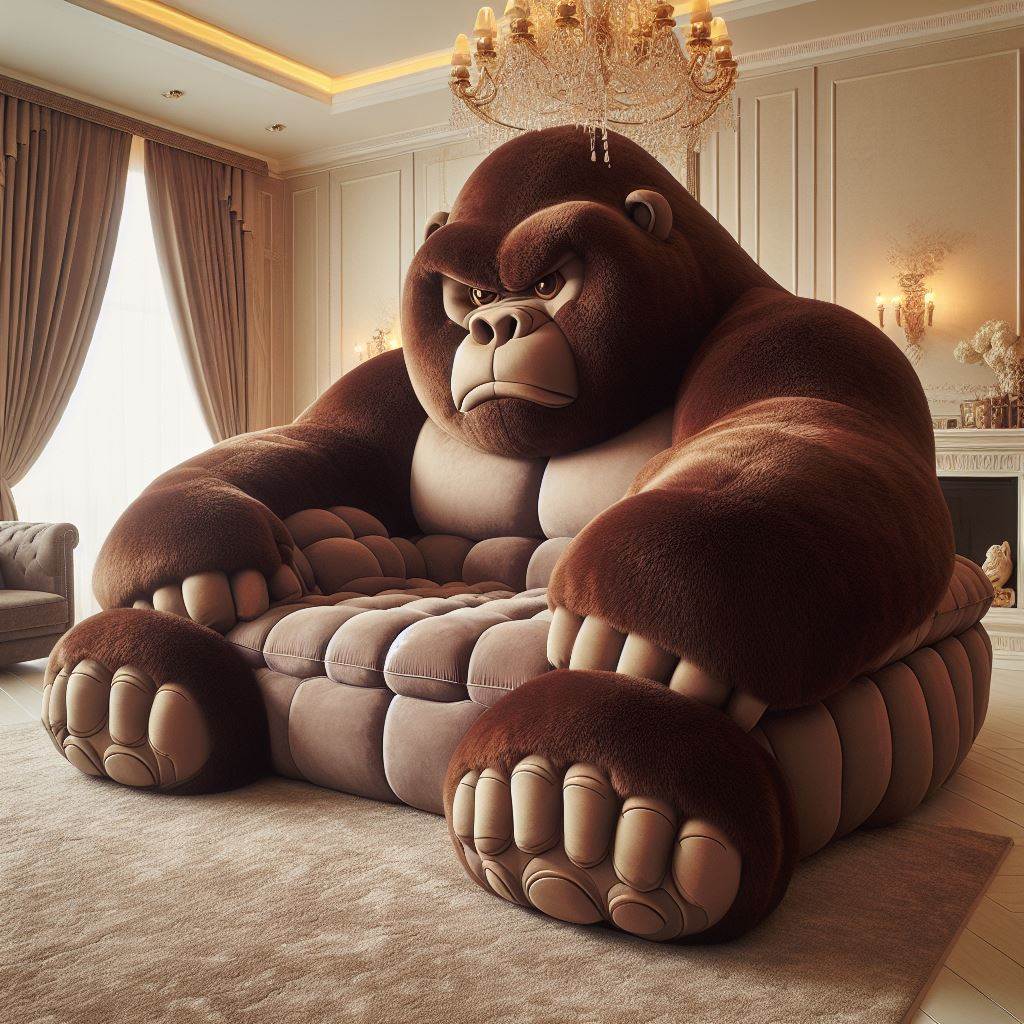 Unleash Your Wild Side with These Gorilla Sofa Designs