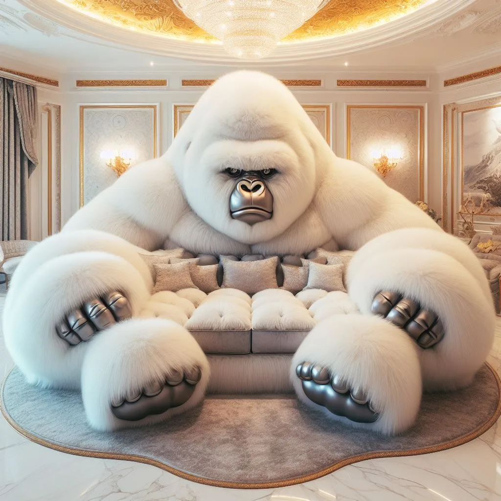 Unleash Your Wild Side with These Gorilla Sofa Designs