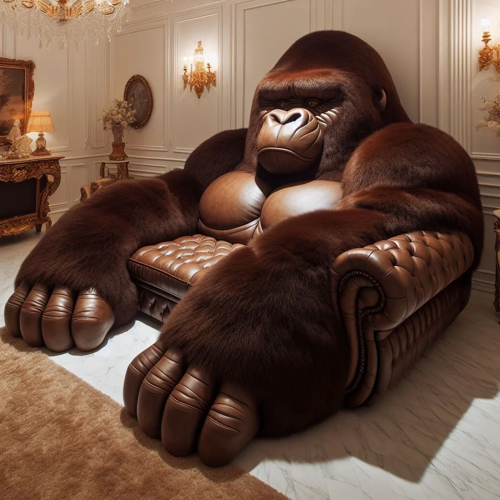 Unleash Your Wild Side with These Gorilla Sofa Designs