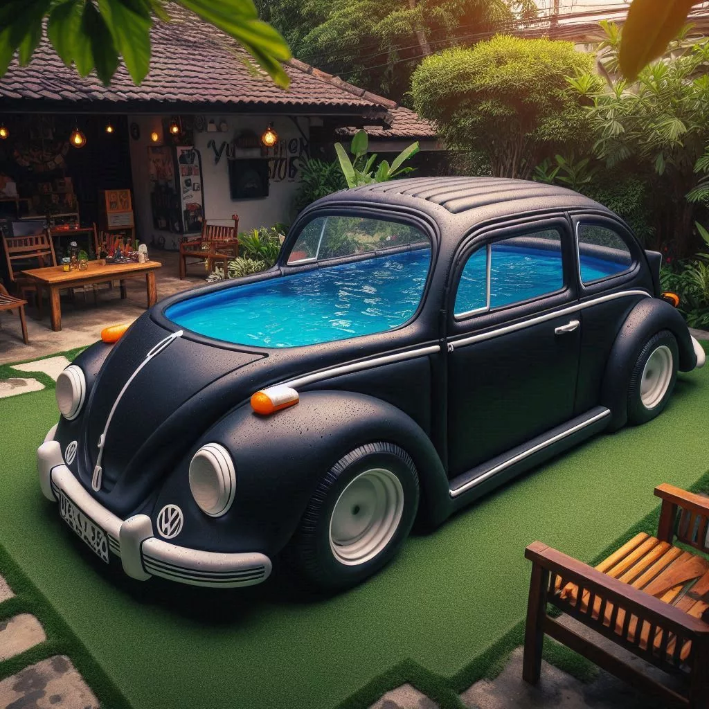 Pool Party Perfection: The Inflatable Volkswagen Pool for Adults and Kids