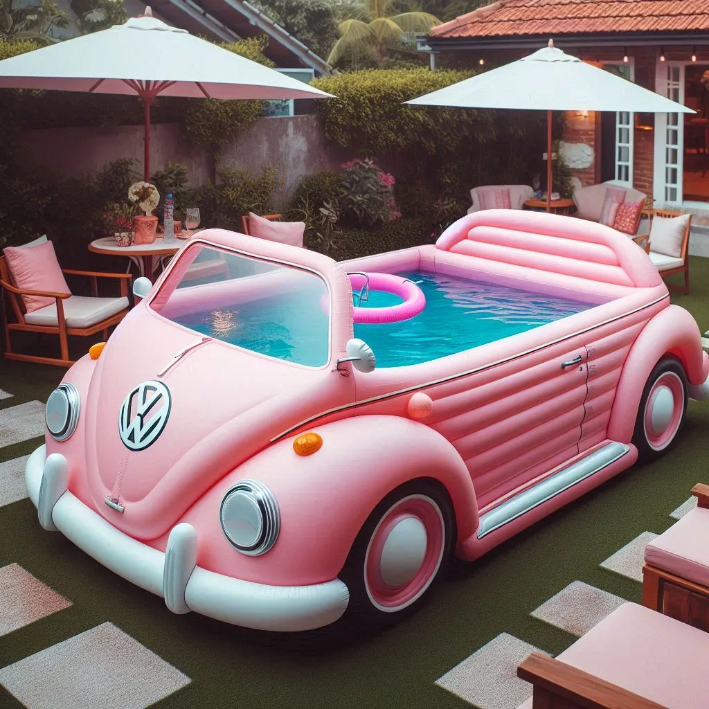 Inflatable Volkswagen Pool: The Ultimate Summer Pool Party