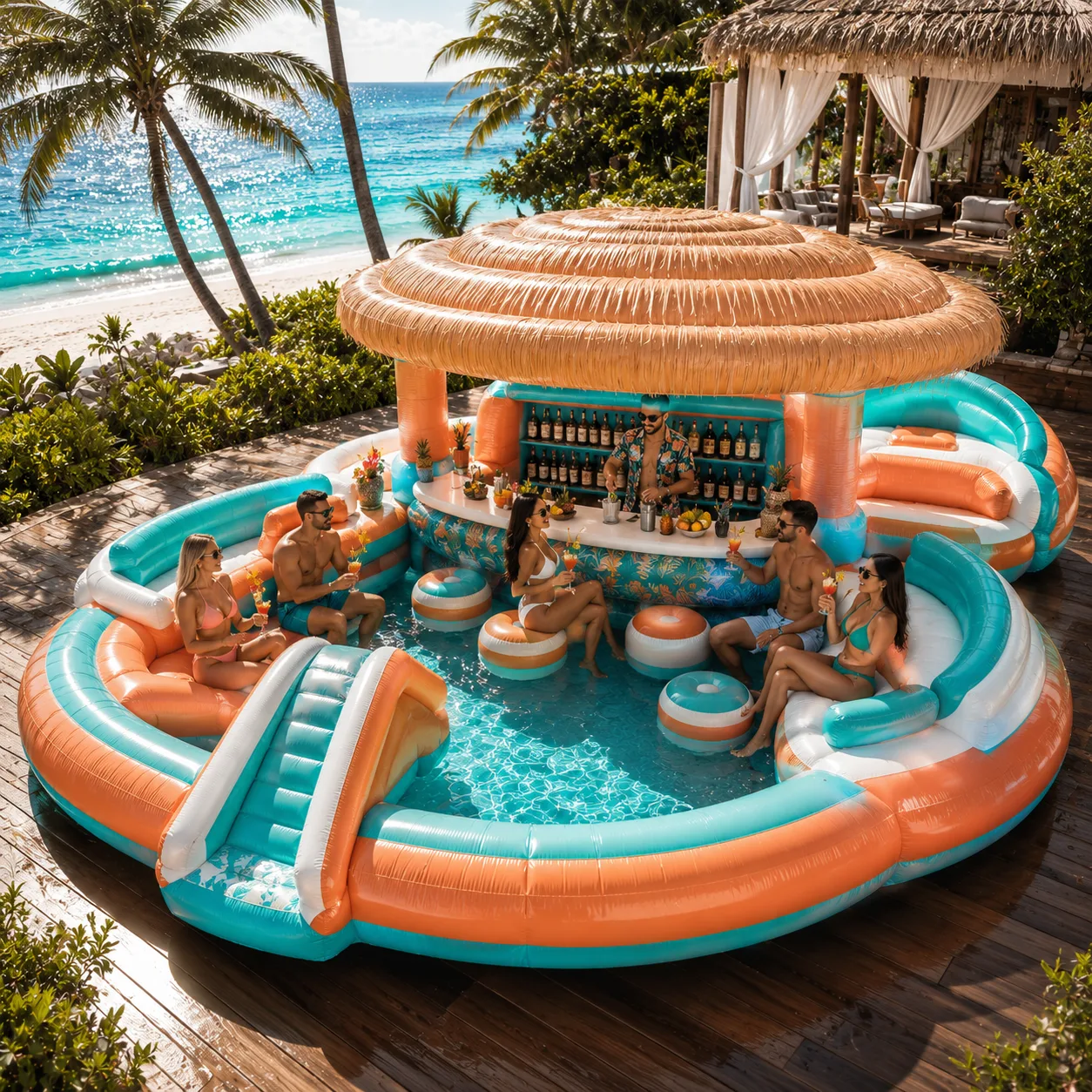 Enhancing Your Pool Party Experience with Inflatable Pool Bars