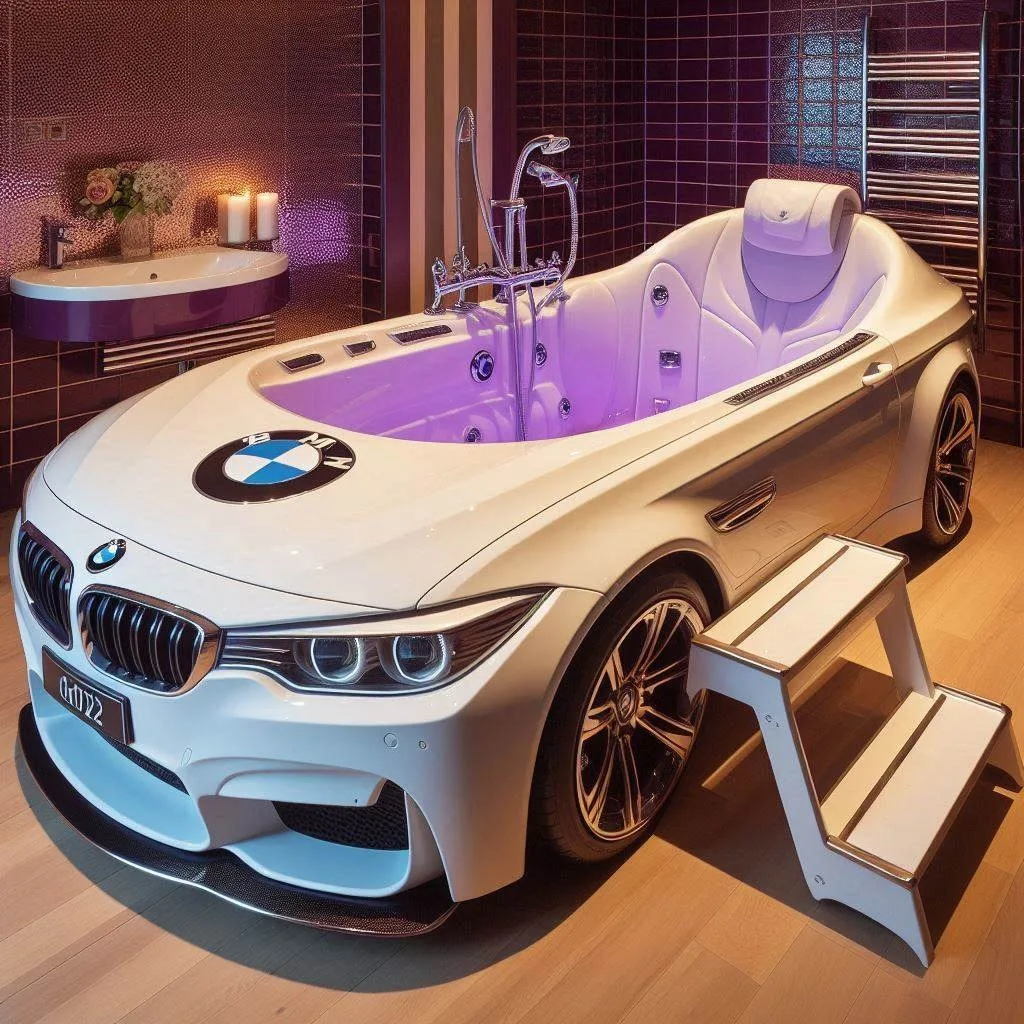 Luxury Redefined: Relax in the BMW-Shaped Bathtub