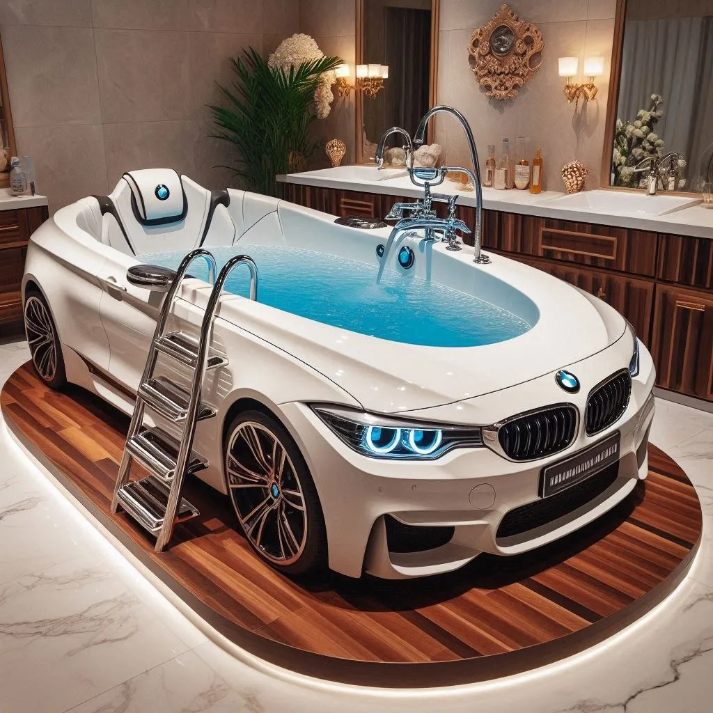 Luxury Redefined: Relax in the BMW-Shaped Bathtub