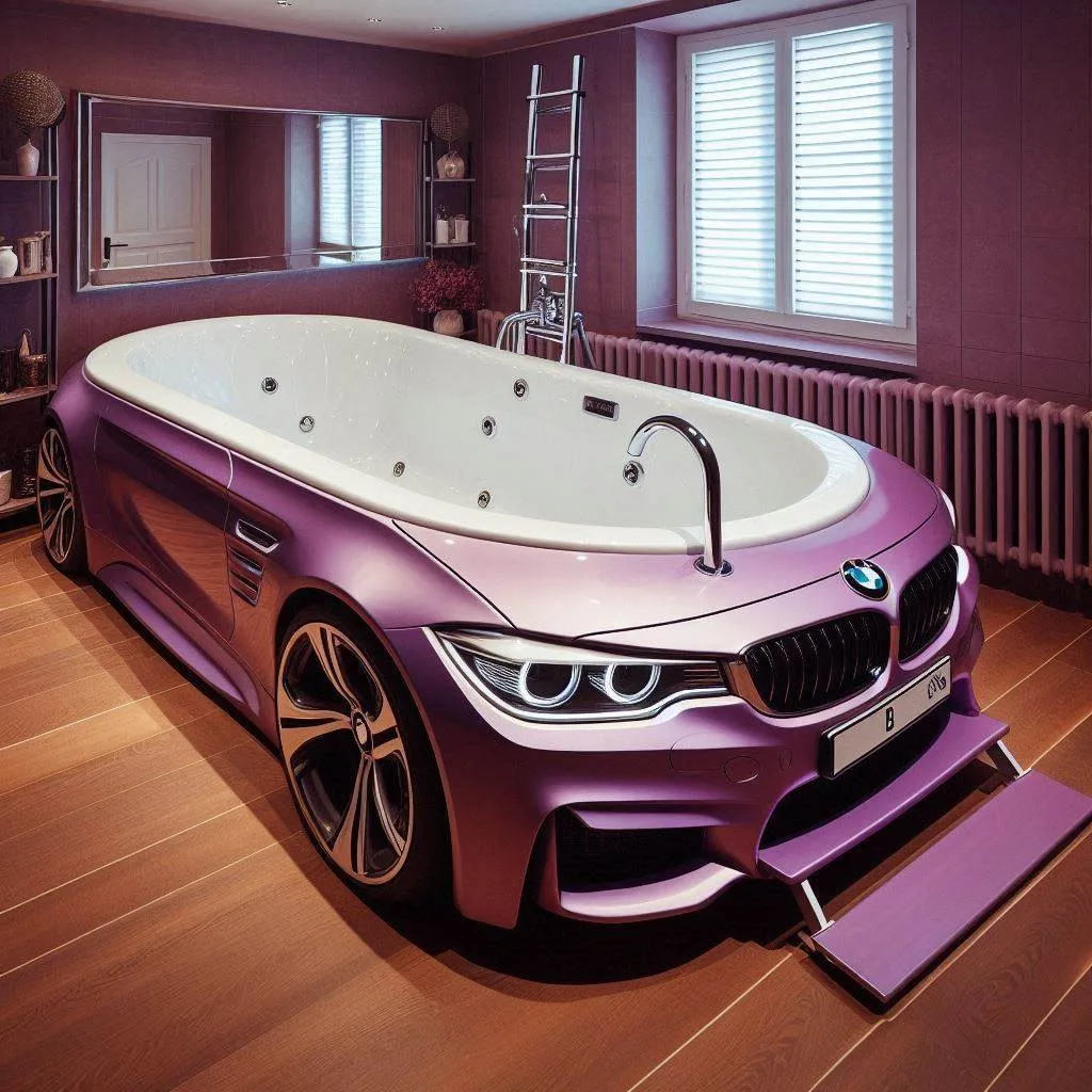 Luxury Redefined: Relax in the BMW-Shaped Bathtub