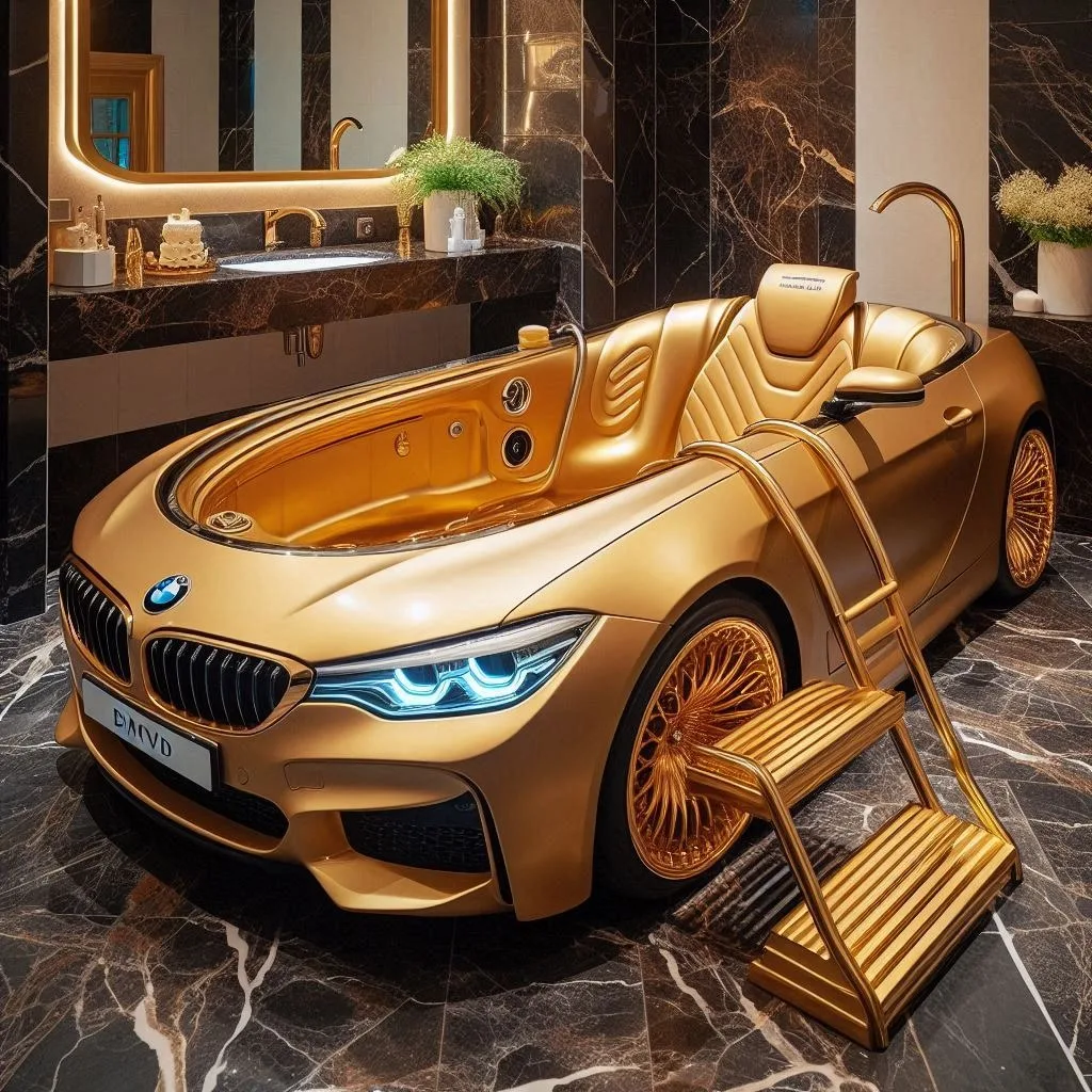 Luxury Redefined: Relax in the BMW-Shaped Bathtub