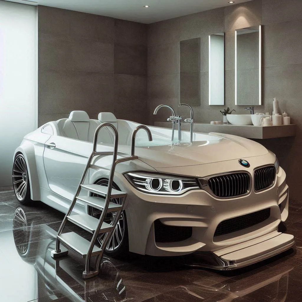 Luxury Redefined: Relax in the BMW-Shaped Bathtub