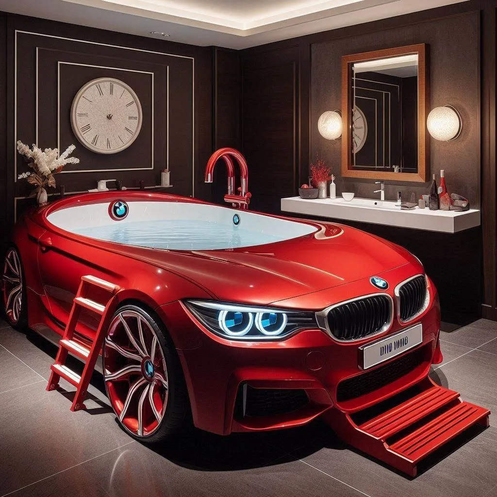 Luxury Redefined: Relax in the BMW-Shaped Bathtub