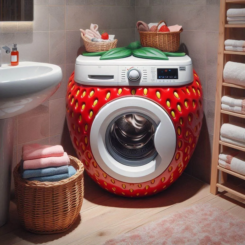 Fruit Shaped Washing Machine: A Fresh Spin on Laundry Innovation