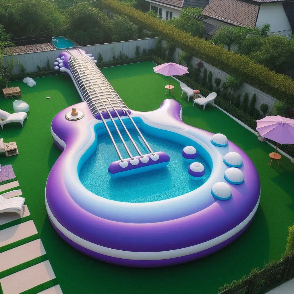 Rock Your Summer: Dive into Fun with Inflatable Guitar Pools!