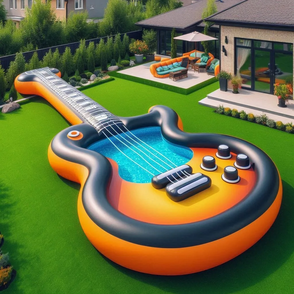 Rock Your Summer: Dive into Fun with Inflatable Guitar Pools!