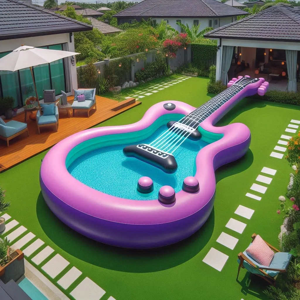 Rock Your Summer: Dive into Fun with Inflatable Guitar Pools!