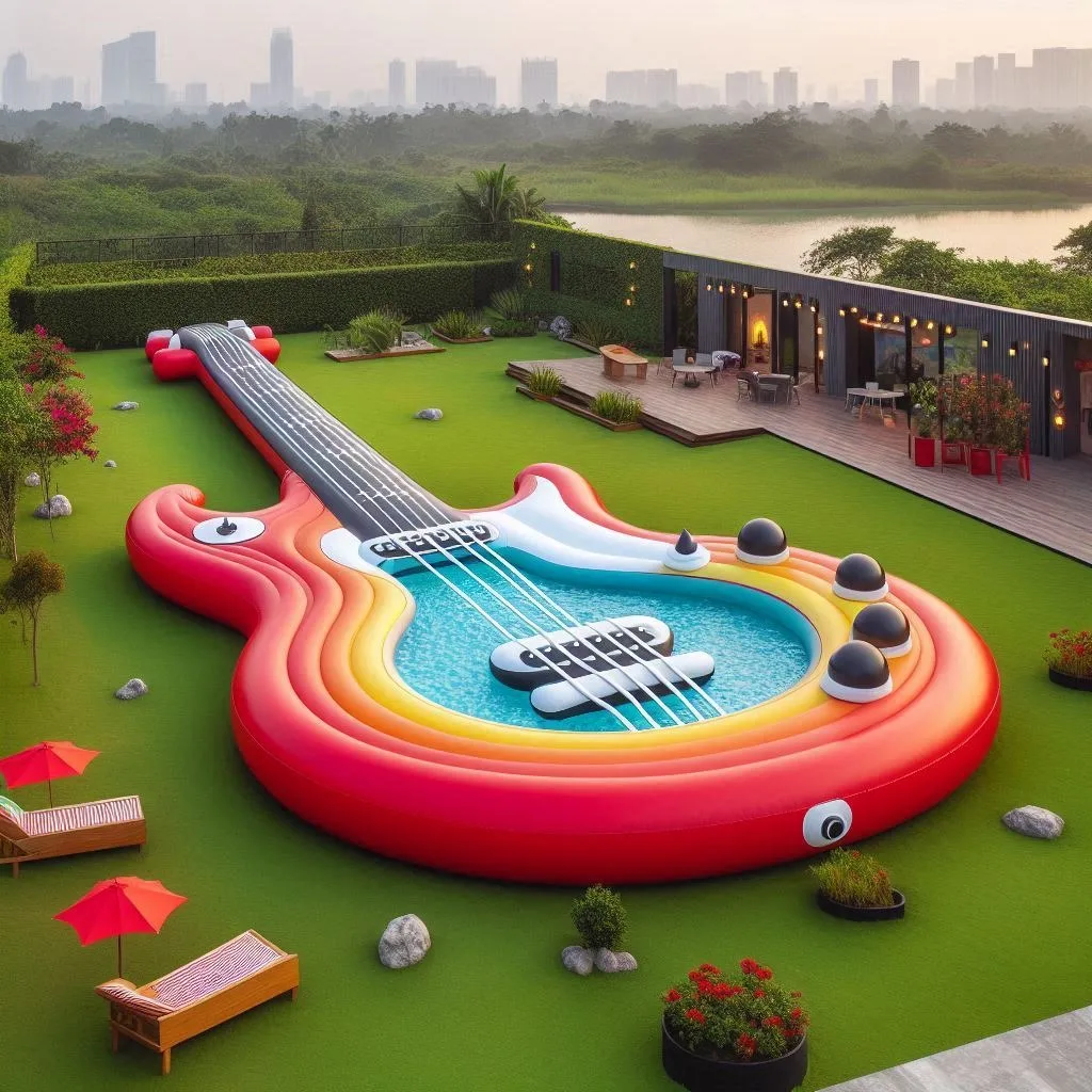 Rock Your Summer: Dive into Fun with Inflatable Guitar Pools!