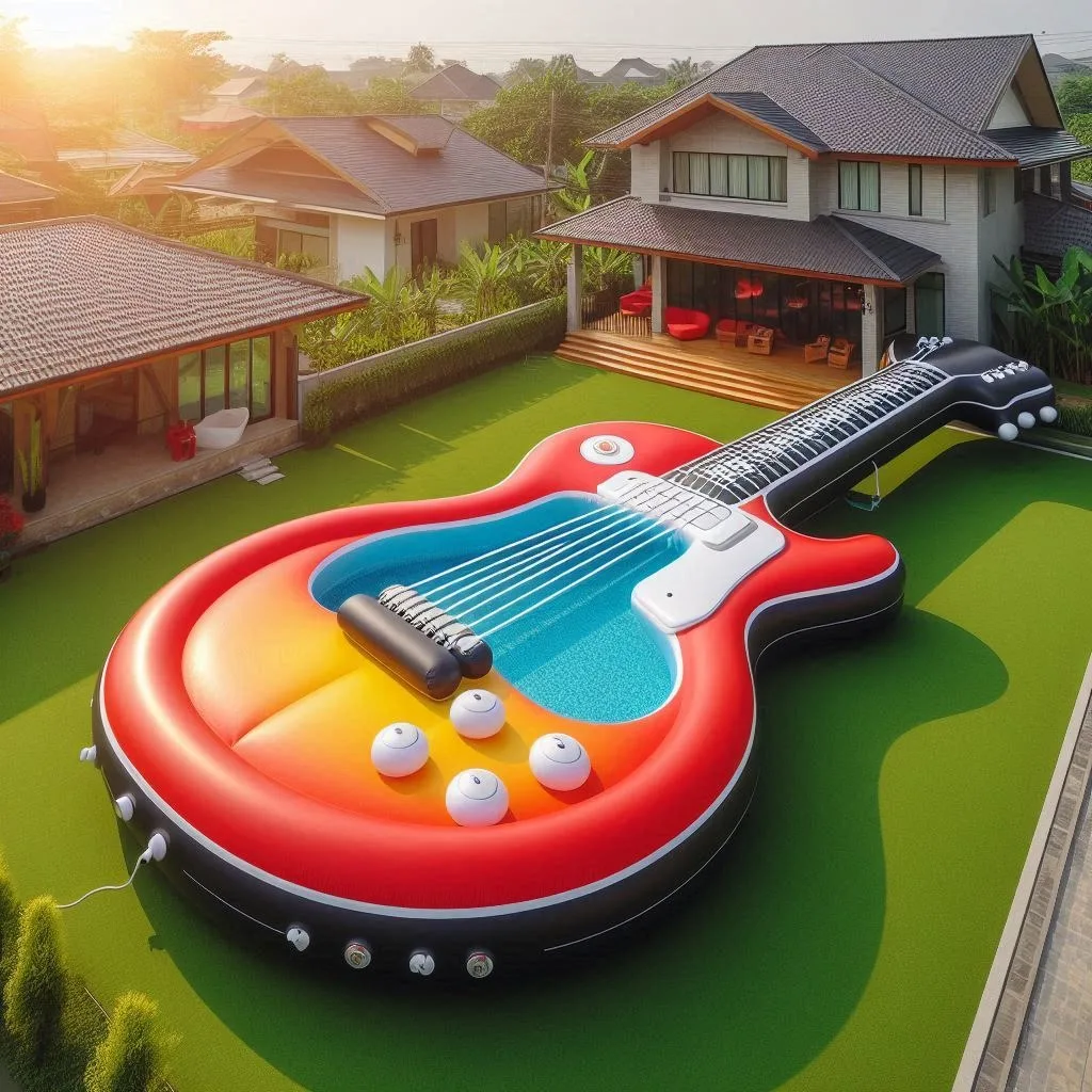 Rock Your Summer: Dive into Fun with Inflatable Guitar Pools!