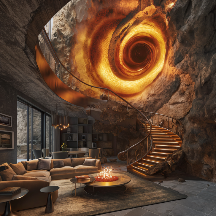 The Perfect Fusion: Spiral Lava Epoxy Staircases as Art and Architecture