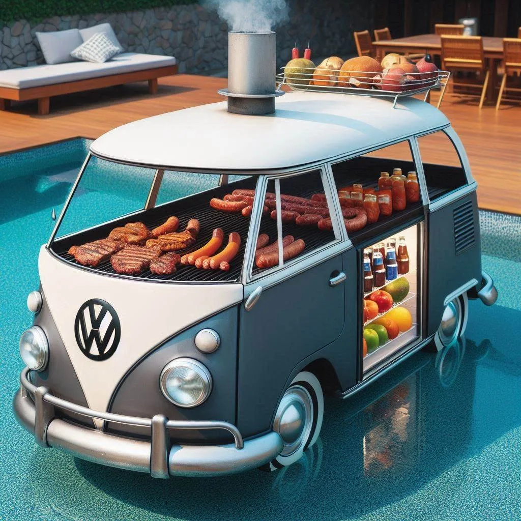 Grill in Style: The Volkswagen Shaped Outdoor BBQ Grill for the Ultimate Outdoor Cooking Experience