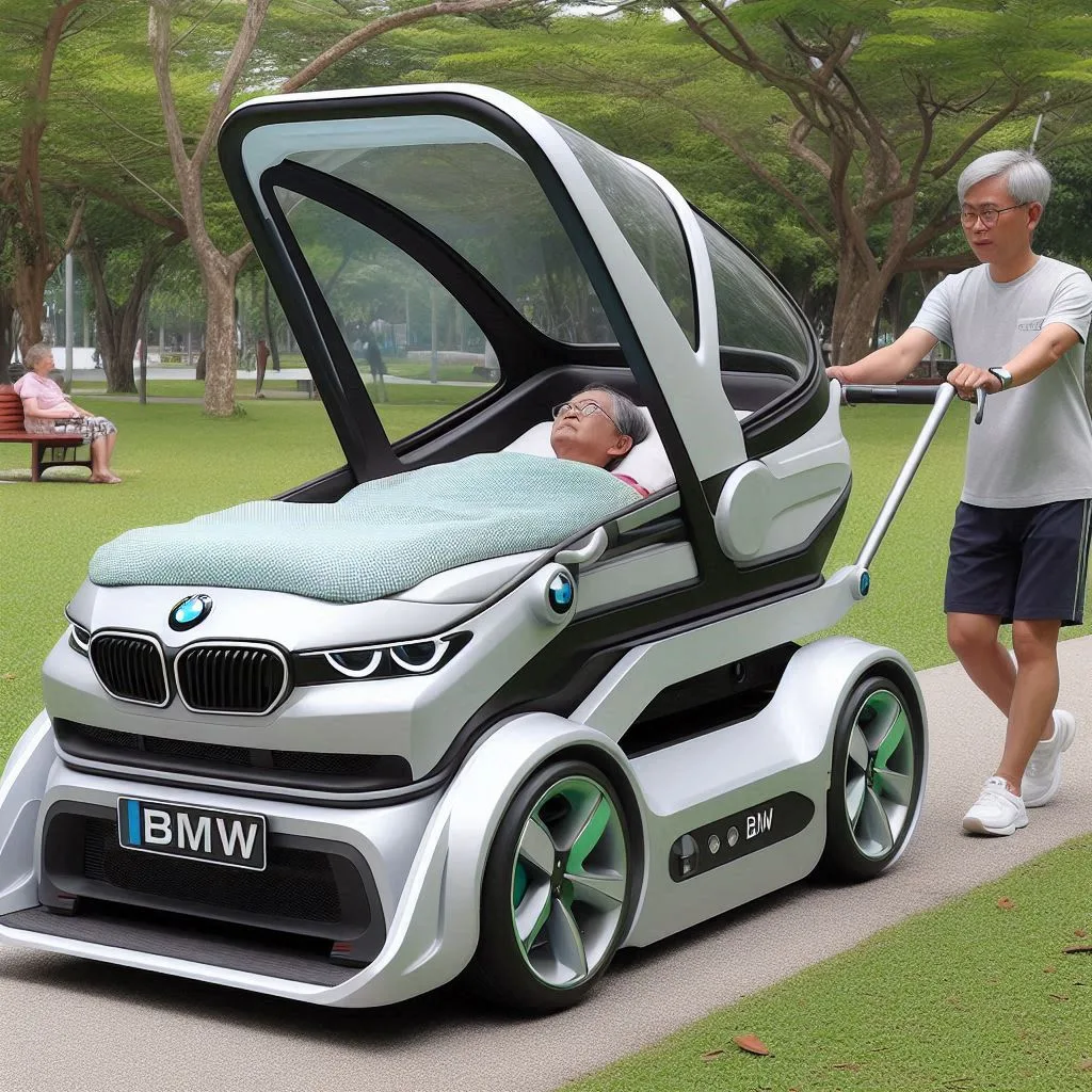 BMW Bed Stroller for the Elderly: Combining Comfort, Style, and Functionality