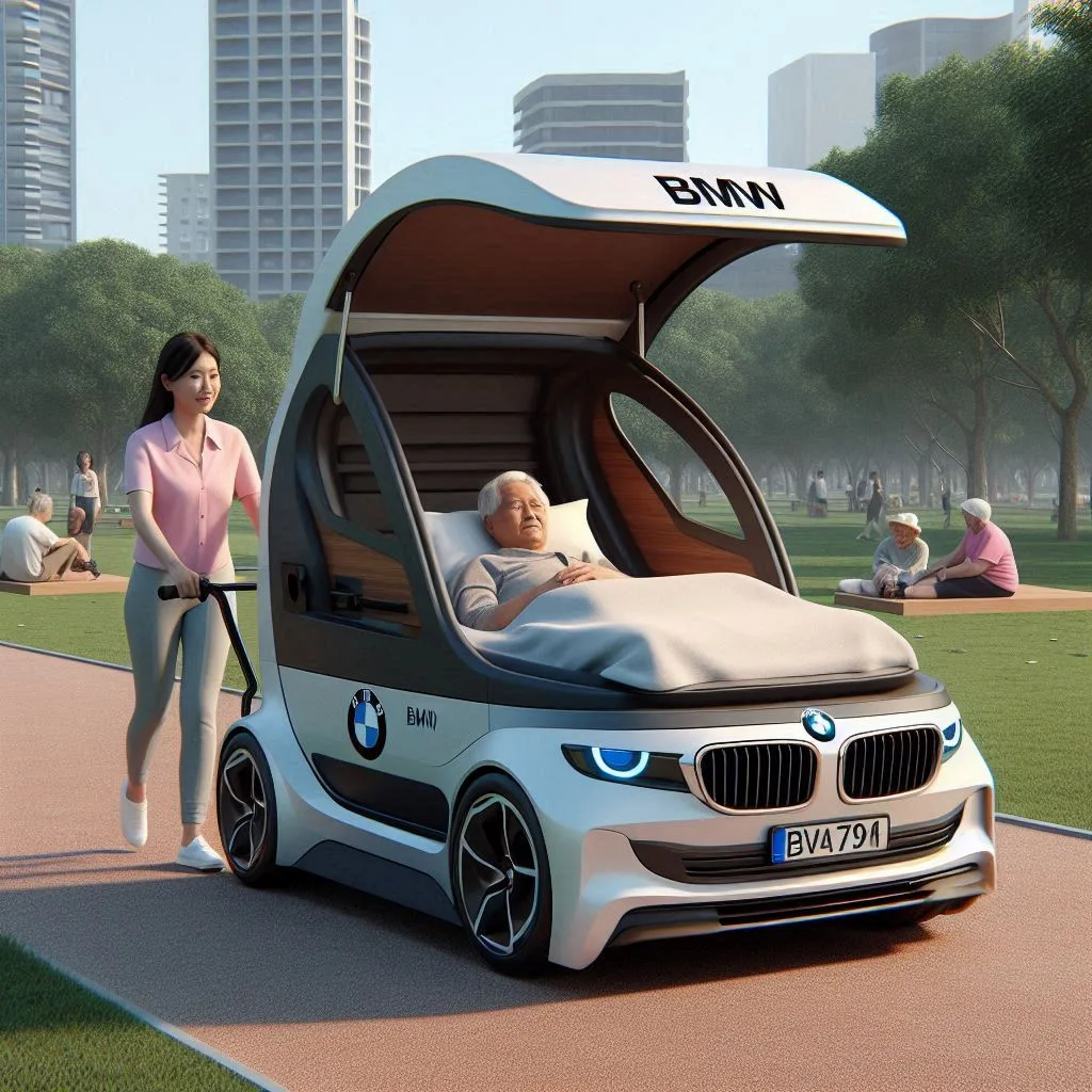 BMW Bed Stroller for the Elderly: Combining Comfort, Style, and Functionality