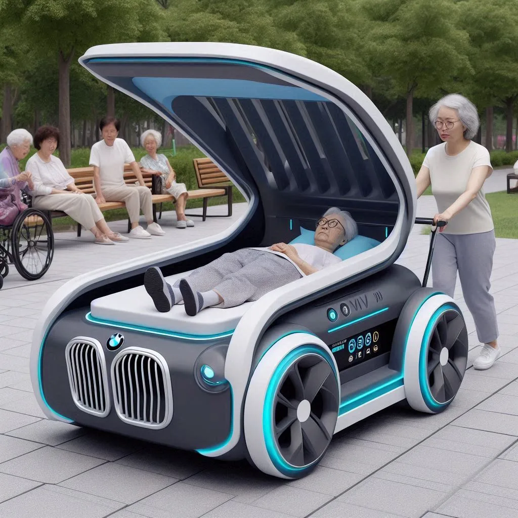 BMW Bed Stroller for the Elderly: Combining Comfort, Style, and Functionality