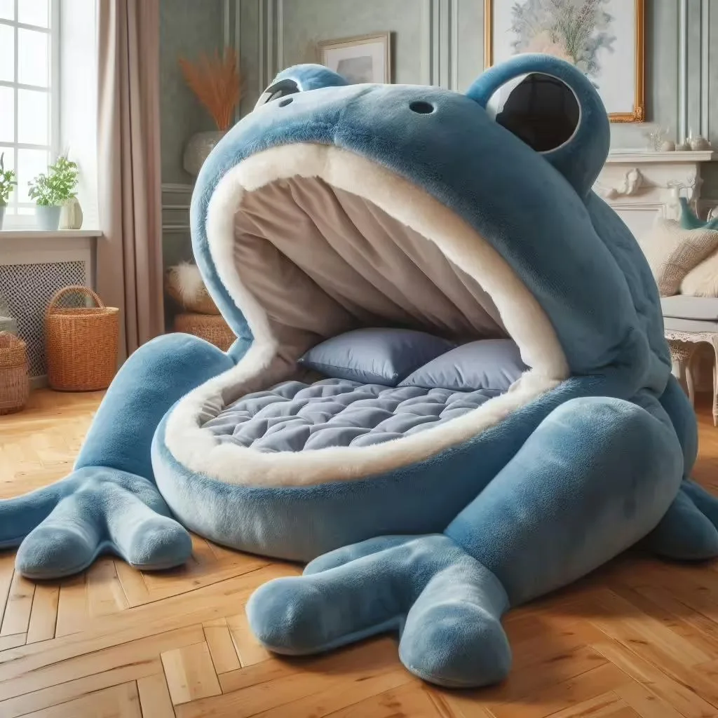 The Unique Design of Giant Frog Loungers