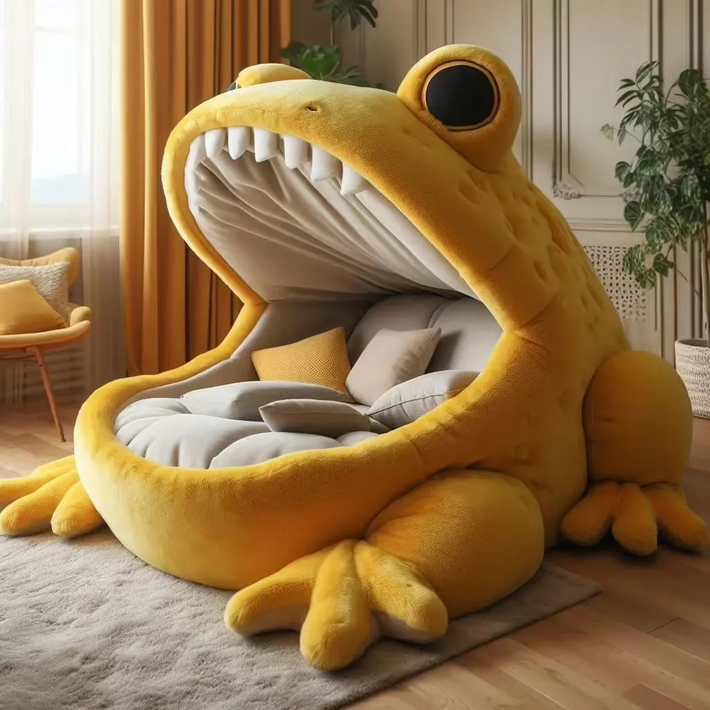 The Unique Design of Giant Frog Loungers