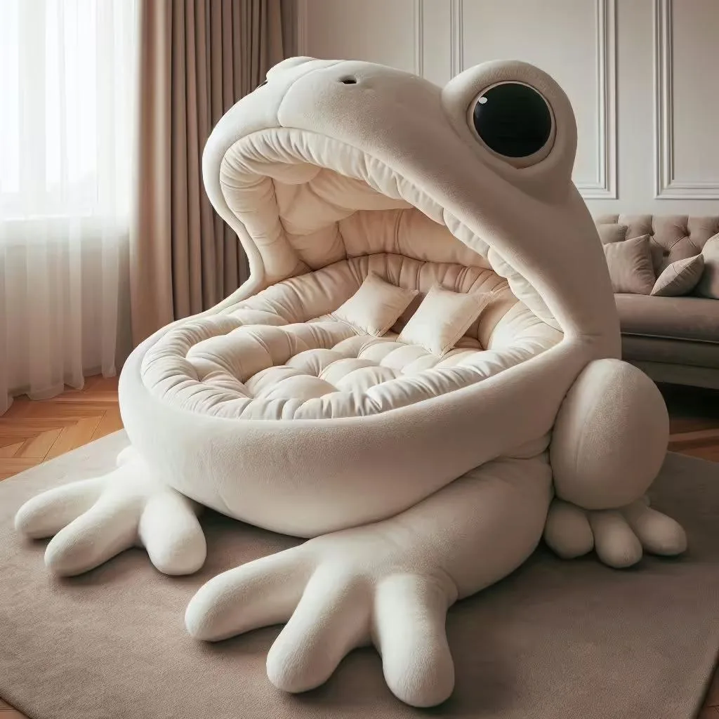 The Unique Design of Giant Frog Loungers