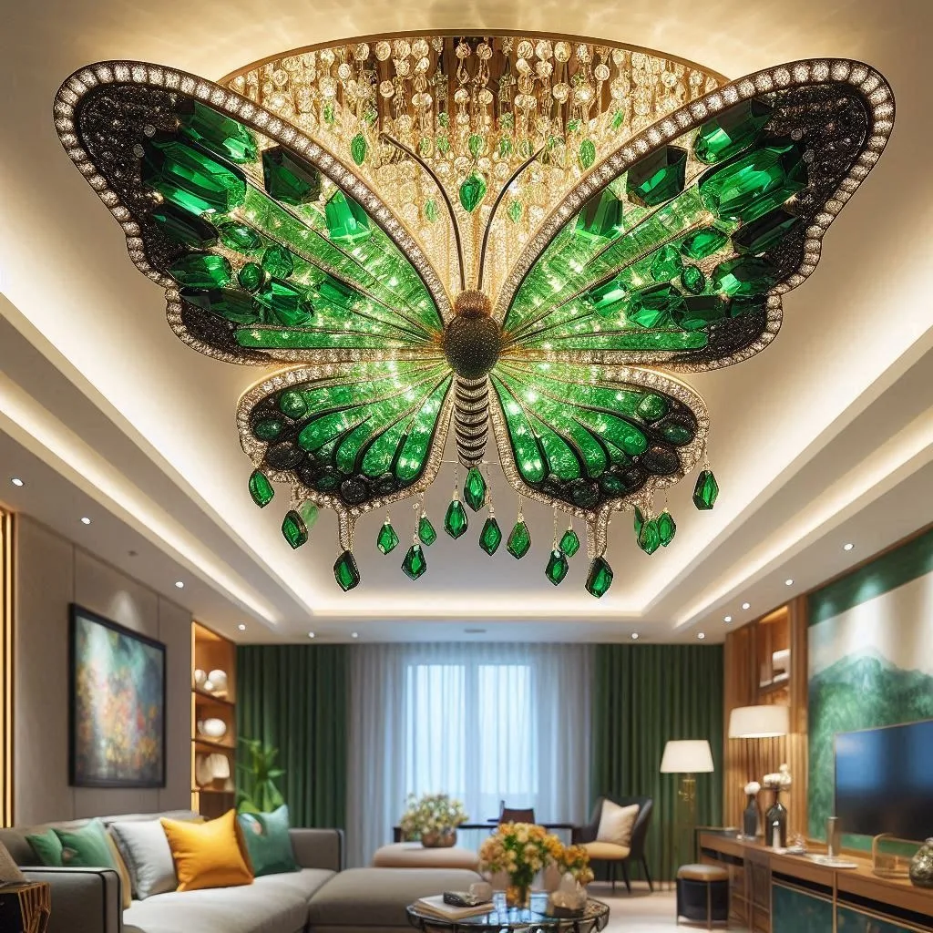 Green Butterfly Chandelier: Elegance Takes Flight in Your Home