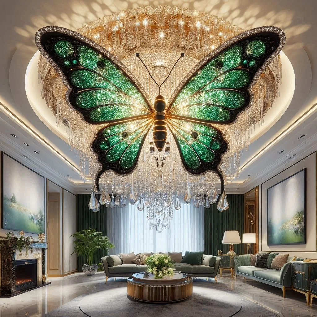 Green Butterfly Chandelier: Elegance Takes Flight in Your Home