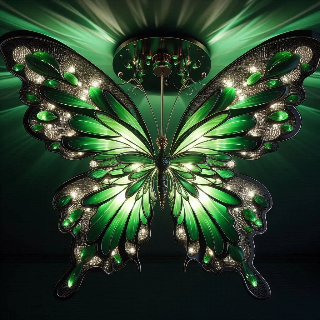 Green Butterfly Chandelier: Elegance Takes Flight in Your Home