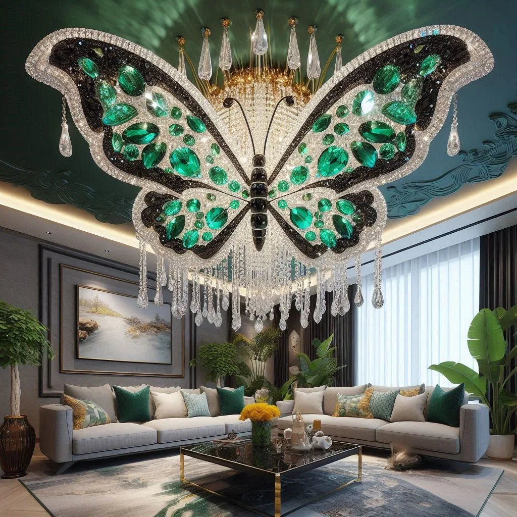 Green Butterfly Chandelier: Elegance Takes Flight in Your Home