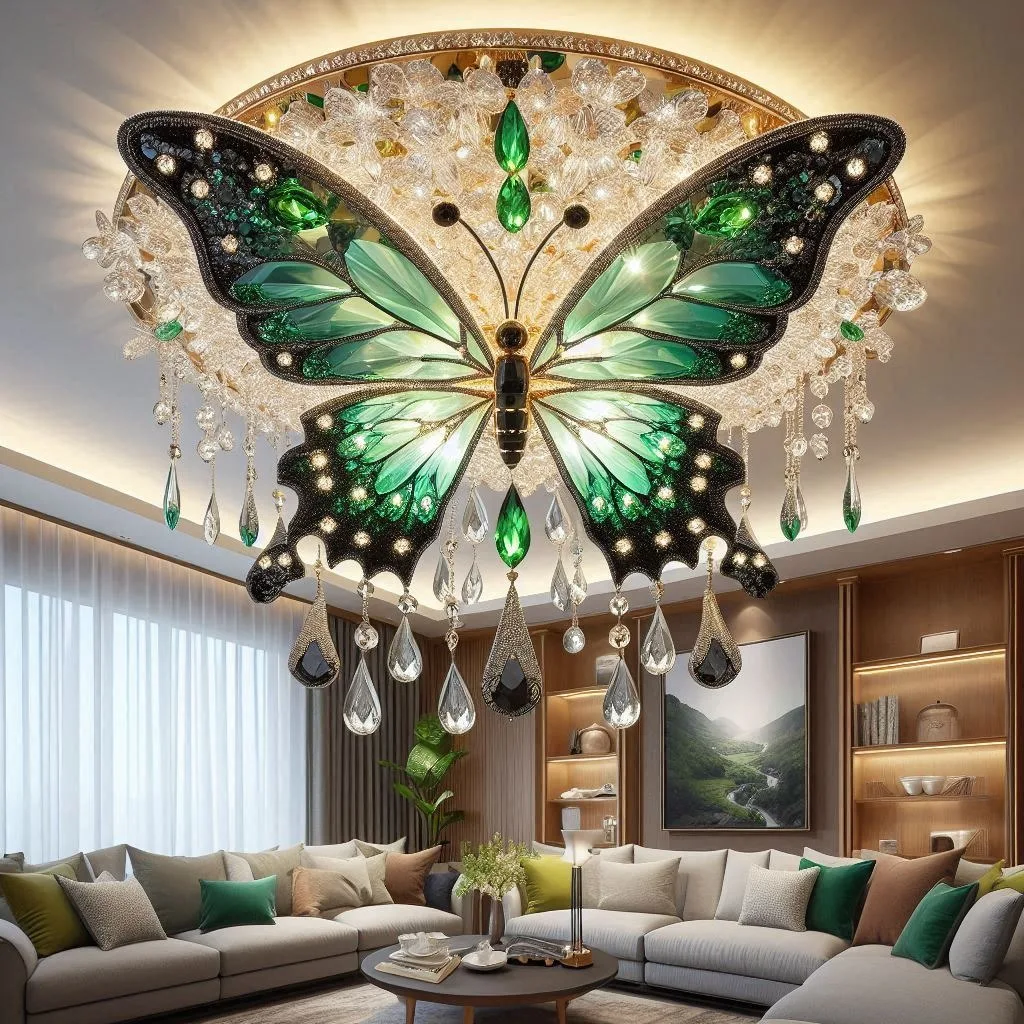 Green Butterfly Chandelier: Elegance Takes Flight in Your Home