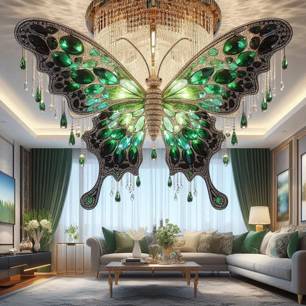 Green Butterfly Chandelier: Elegance Takes Flight in Your Home