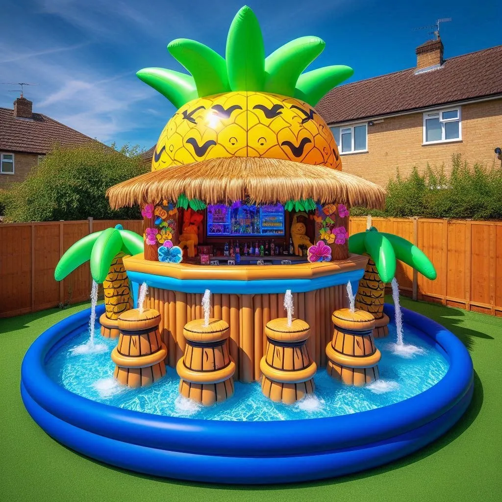 Inflatable Pool Tiki Bar: Turn Your Pool into a Tropical Oasis