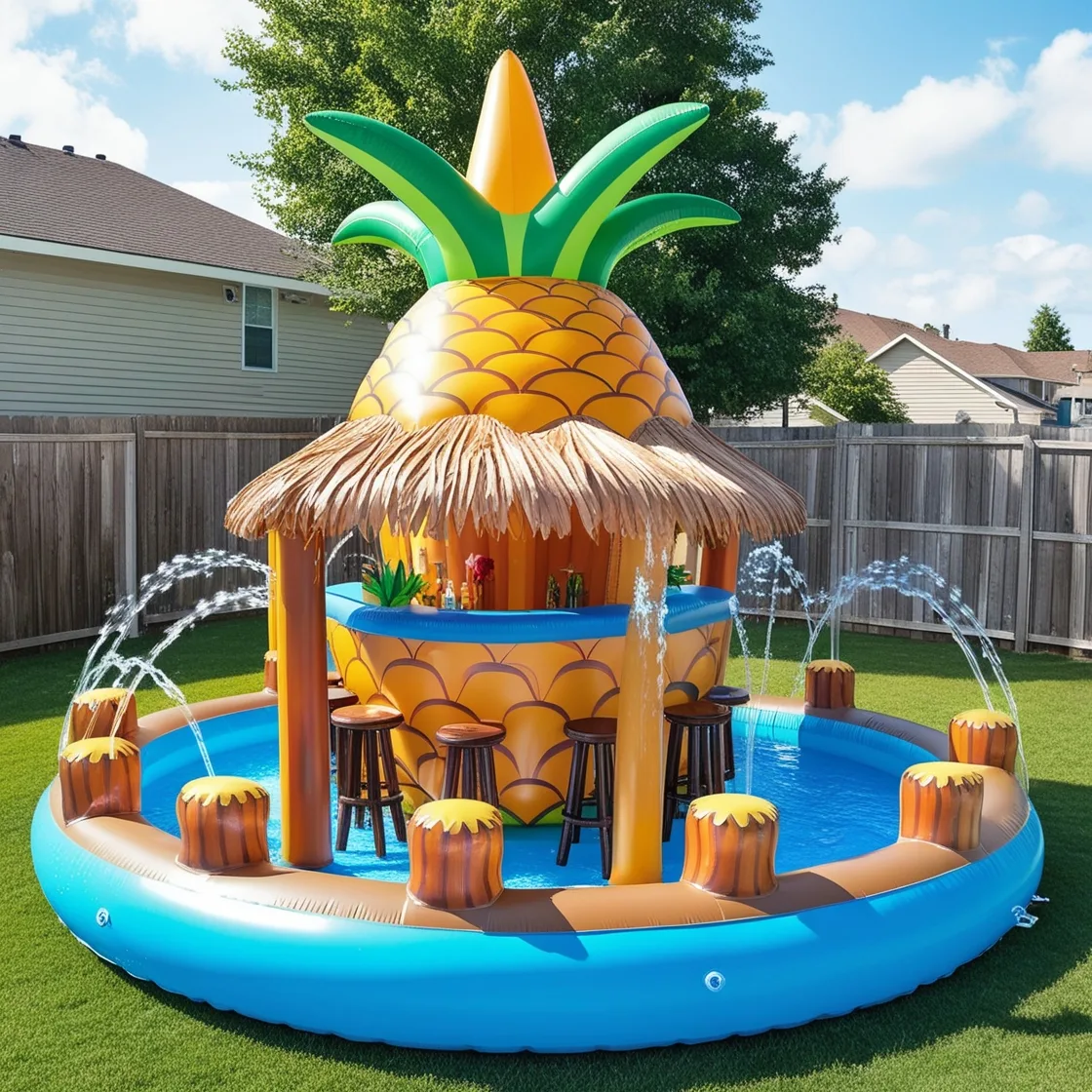 Inflatable Pool Tiki Bar: Turn Your Pool into a Tropical Oasis