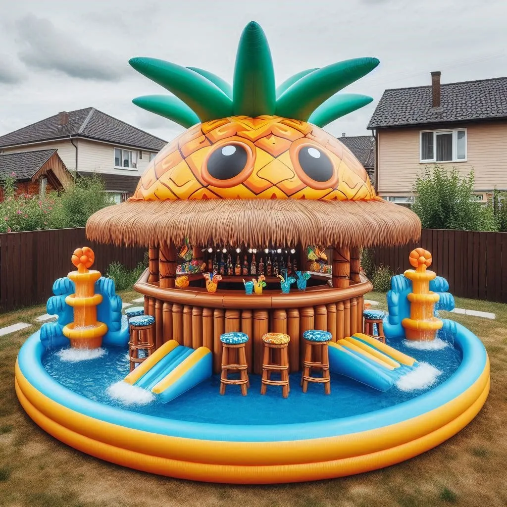 Inflatable Pool Tiki Bar: Turn Your Pool into a Tropical Oasis