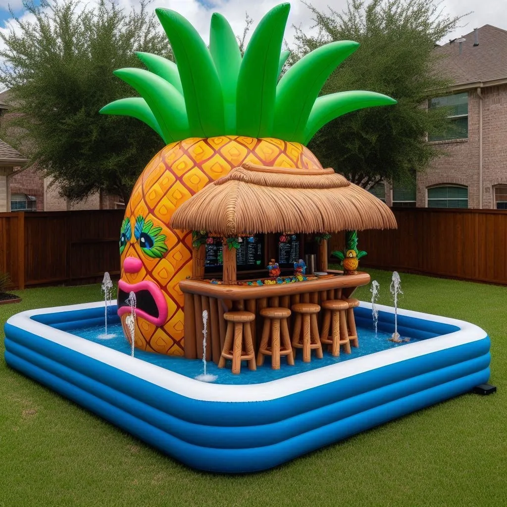 Inflatable Pool Tiki Bar: Turn Your Pool into a Tropical Oasis