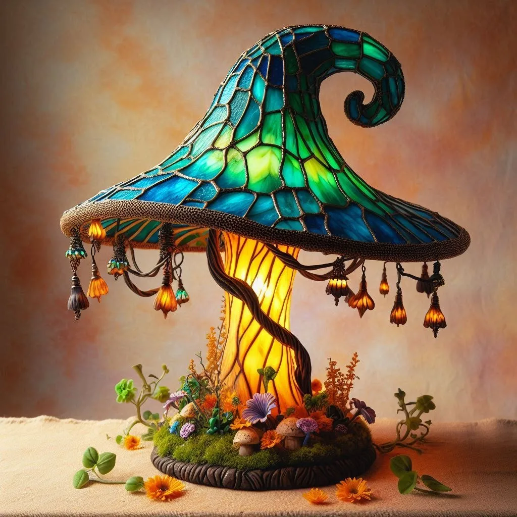 Transform Your Room with the Enchanting Glow of a Mushroom Witch Hat Lamp