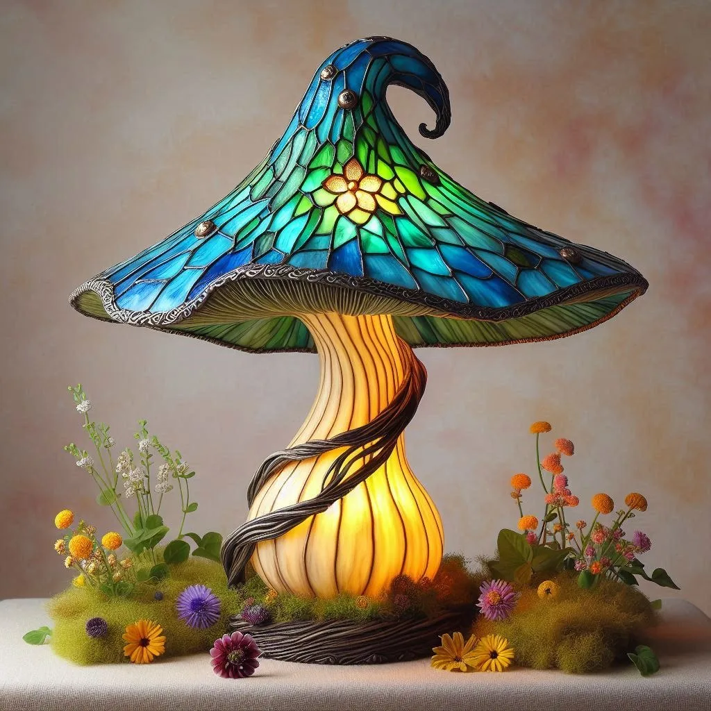 Transform Your Room with the Enchanting Glow of a Mushroom Witch Hat Lamp