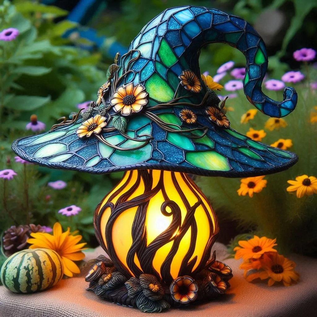 Transform Your Room with the Enchanting Glow of a Mushroom Witch Hat Lamp