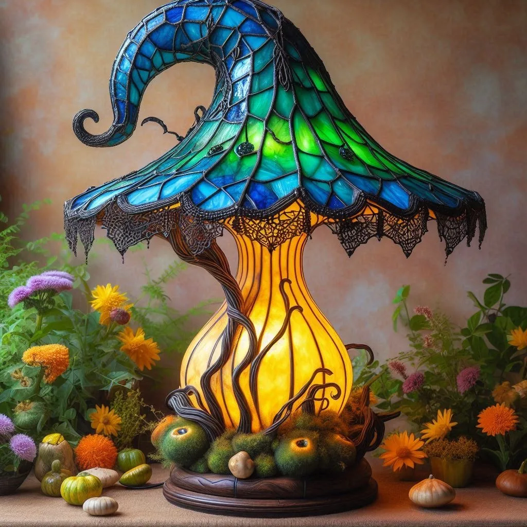 Transform Your Room with the Enchanting Glow of a Mushroom Witch Hat Lamp