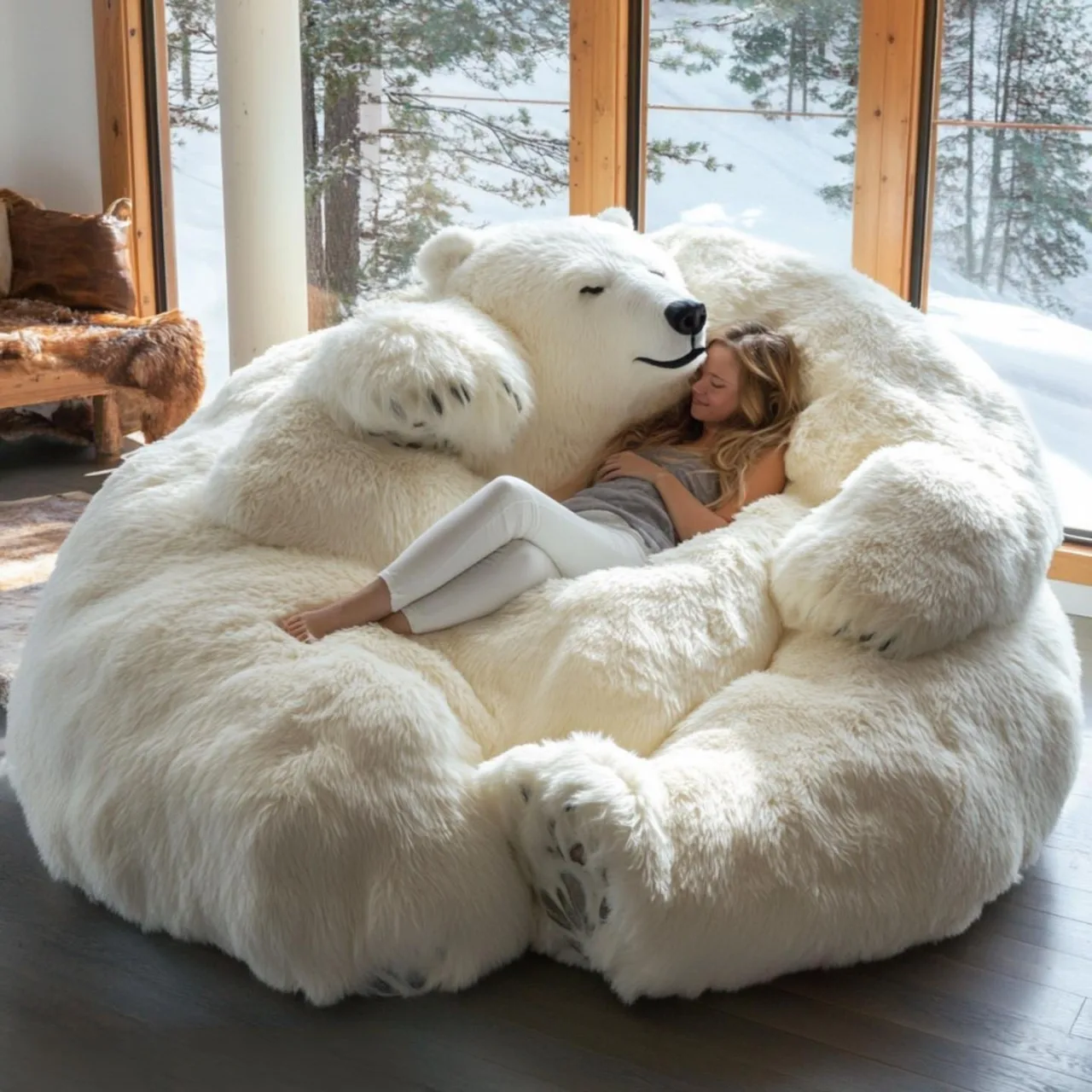 Polar Bear Lounger: Experience Relaxation with Arctic-Inspired Elegance