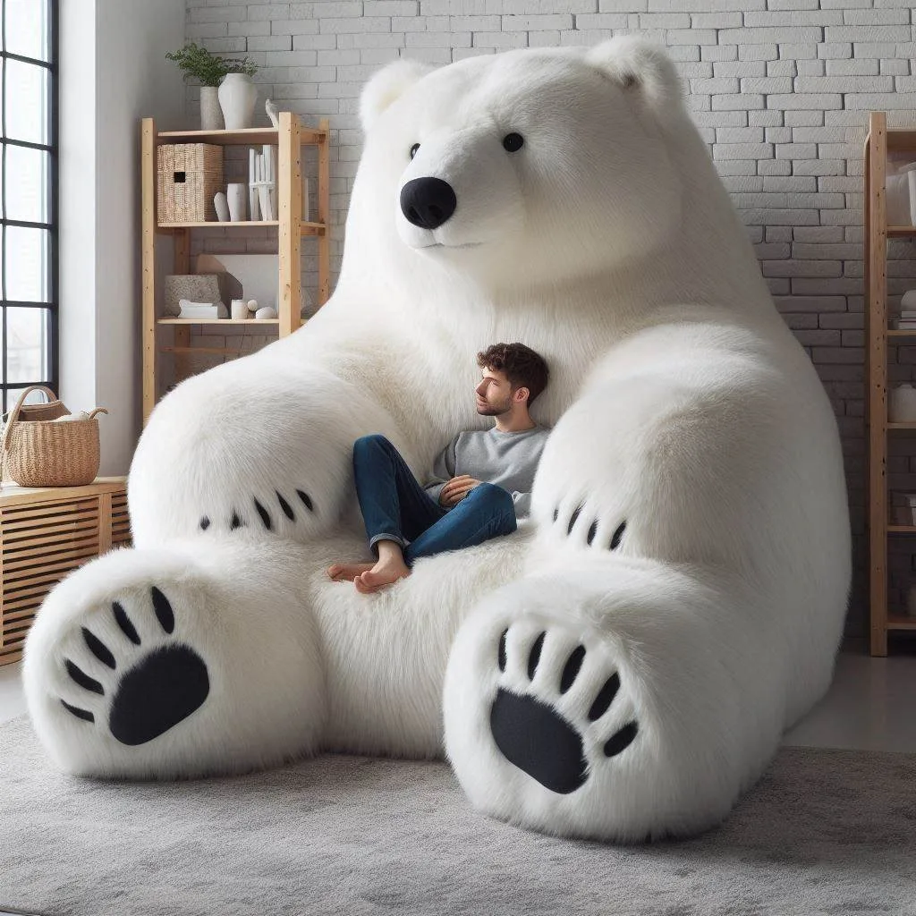 Polar Bear Lounger: Experience Relaxation with Arctic-Inspired Elegance