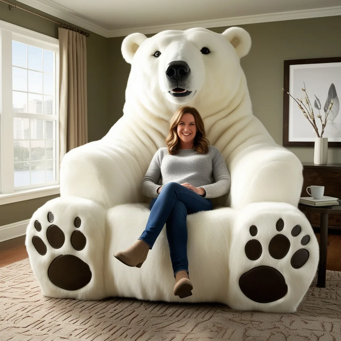 Polar Bear Lounger: Experience Relaxation with Arctic-Inspired Elegance