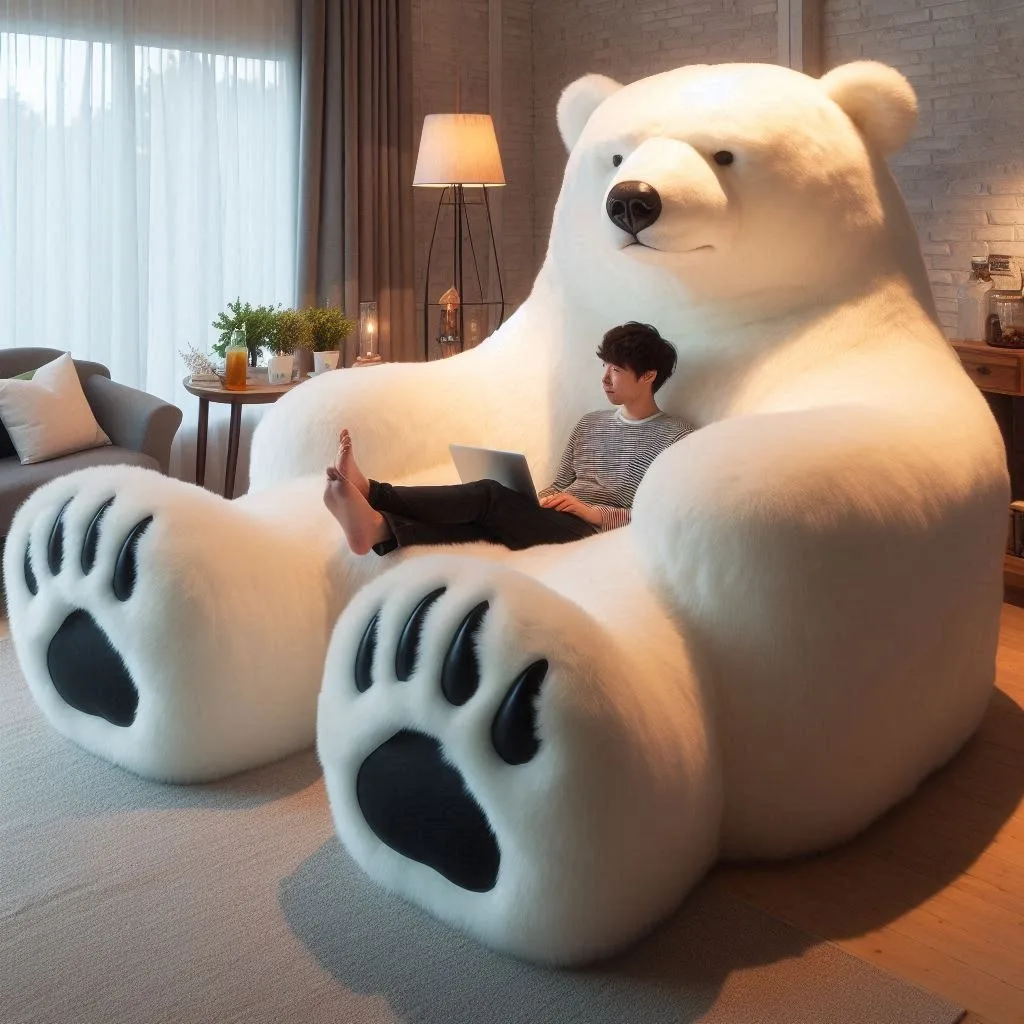 Polar Bear Lounger: Experience Relaxation with Arctic-Inspired Elegance