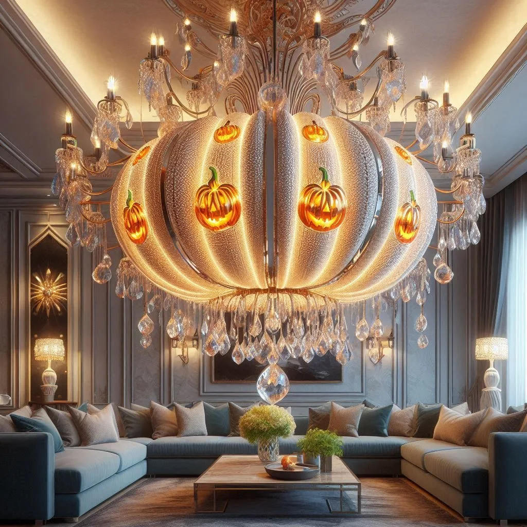 Pumpkin Chandelier: Illuminating Your Home with Autumn Charm