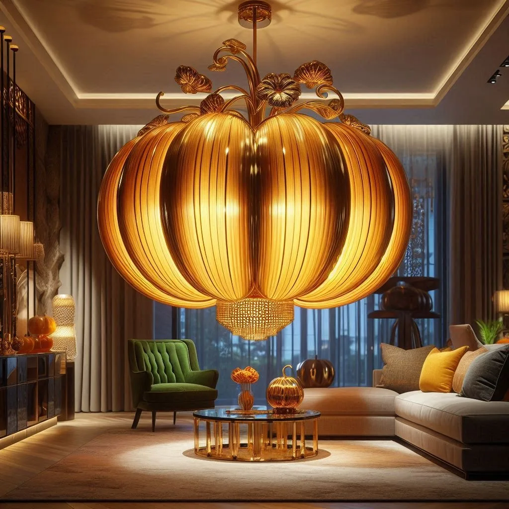 Pumpkin Chandelier: Illuminating Your Home with Autumn Charm