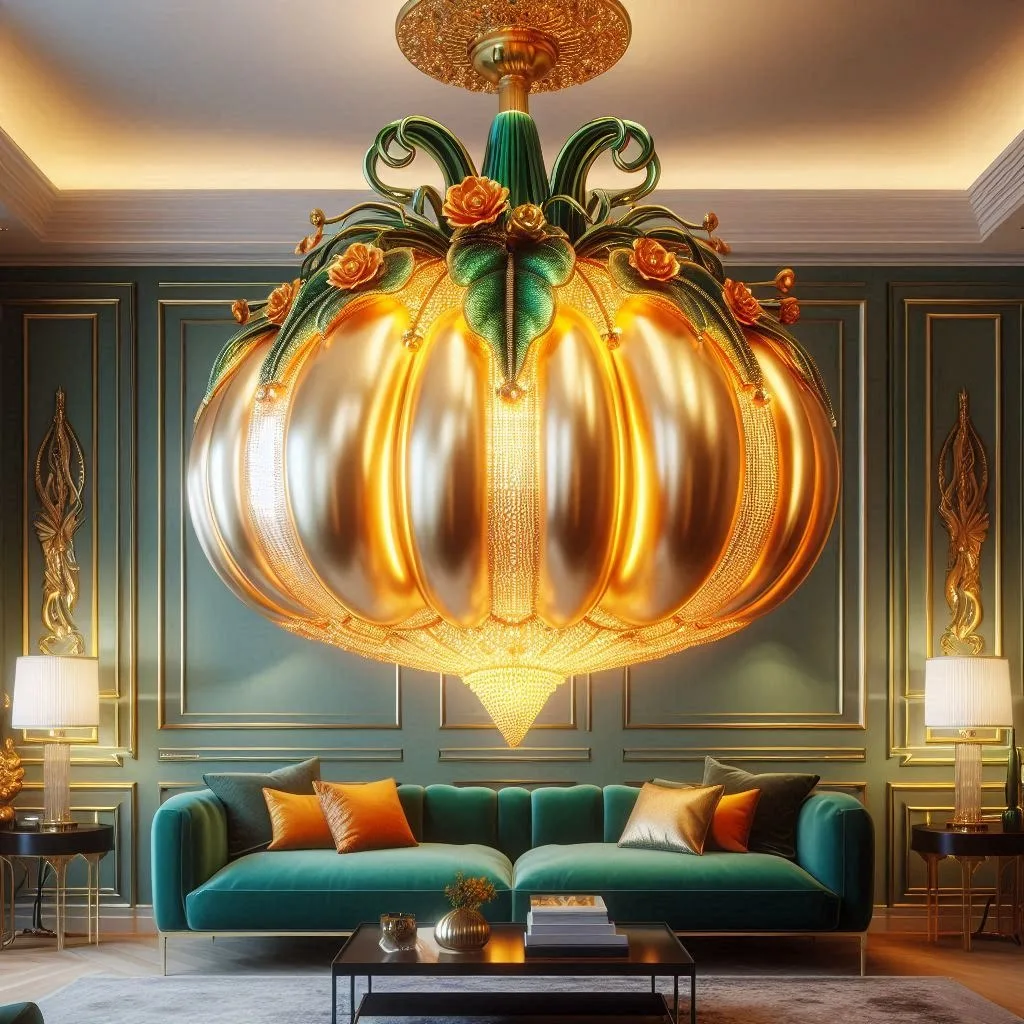 Pumpkin Chandelier: Illuminating Your Home with Autumn Charm