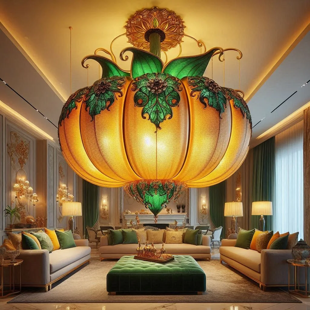 Pumpkin Chandelier: Illuminating Your Home with Autumn Charm