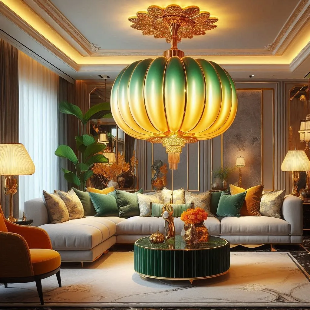 Pumpkin Chandelier: Illuminating Your Home with Autumn Charm